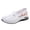 White_1, variant on Willtoo Embroidered Flower Orthopedic Shoes for Women Arch Support Work Shoes Lightweight Slip on Non Slip Walking Shoes Knitted Mesh Stretch Comfortable 2026 New Foam Shoes