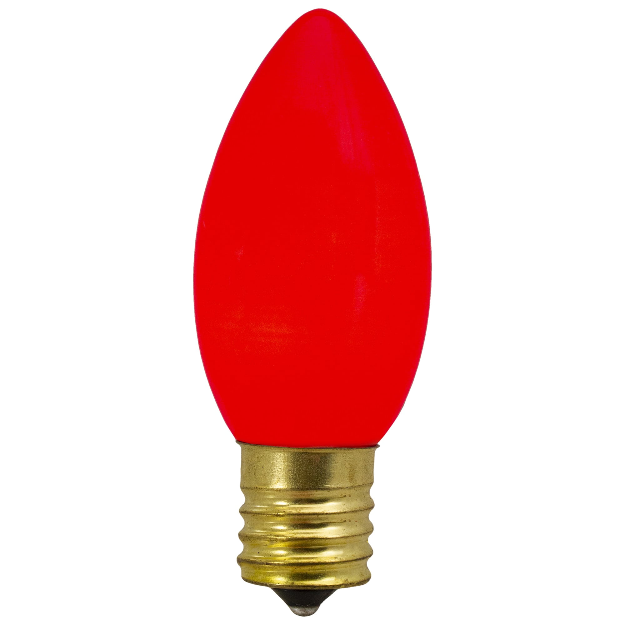 Set of 4 Red C9 Opaque Christmas Replacement Bulbs - 3'