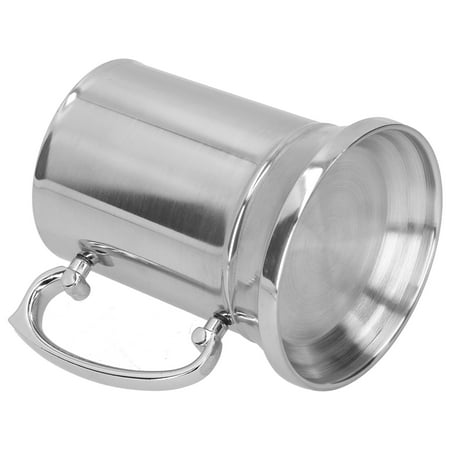 

Cergrey Stainless Steel Mug Double‑Layer Beer Mug Stainless Steel Durable 450ml/560ml Beer Mug For Bar Home