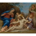 thumbnail image 3 of Francesco Albani 17x15 Black Modern Framed Museum Art Print Titled - Lamentation with the Virgin, St. John and Angels, 3 of 5
