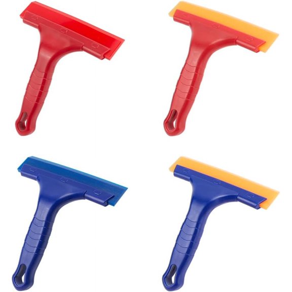 4Pcs Window Tint Squeegee Shower Squeegee Auto Glass Blade Squeegee