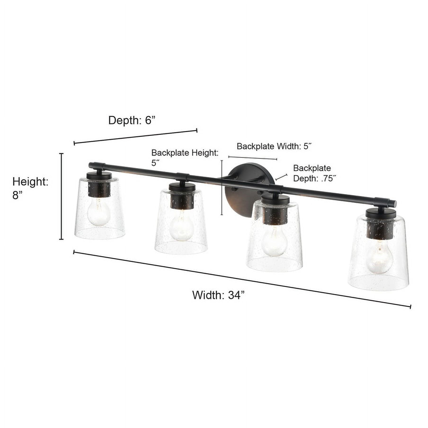 Millennium Lighting 4 Light Bathroom Vanity Fixture in Multiple Finishes Brushed Nickel Nickel Brushed