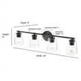 thumbnail image 5 of Millennium Lighting 4 Light Bathroom Vanity Fixture in Multiple Finishes Brushed Nickel Nickel Brushed, 5 of 5