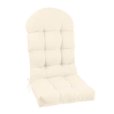 WYanRUI Thick Tufted Polyester High Back Patio Chair Cushion Non Tie On Replacement Seat Pad for Garden Rocker Glider Porch Indoor Outdoor Furniture Supplies