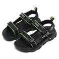 thumbnail image 5 of WUXIAN Children Boys Sandals Outdoor Hiking Adjustable Strap Sport Sandals Soft Bottom Open Toe Sports Beach Shoes, Green, 5 of 8