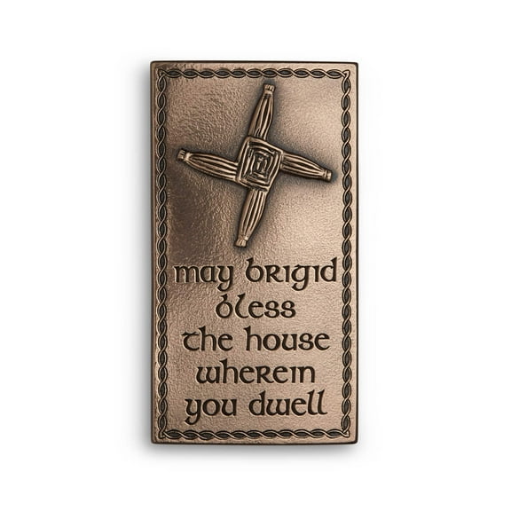 St. Brigid's Cross Bronze Wall Plaque