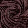 thumbnail image 4 of Plush Textured Waffle Knit 60”L x 50”W Lightweight Reversible Microfiber Sherpa Throw Blanket for Adults, Kids, Pets, Beds, Couches and Loveseats in Chocolate Brown, 4 of 9