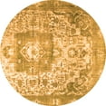 thumbnail image 1 of Ahgly Company Indoor Round Medallion Orange Traditional Area Rugs, 5' Round, 1 of 1