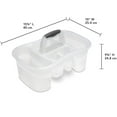 thumbnail image 4 of Sterilite Shower Caddy- Grey, 4 of 6