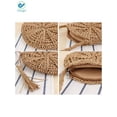 thumbnail image 6 of Deago Women's Straw Crossbody Bags Weave Rattan Summer Beach Shoulder Bag Purse Handbags with Tassel, 6 of 10