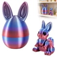 thumbnail image 4 of 1/3PCS 3D Printed Easter Eggs with Bunnies Inside Rabbit Egg, Easter BasketStuffers, Easter Gifts Home Executive Desk Decor, Surprise Rabbit Eggs, 4 of 7