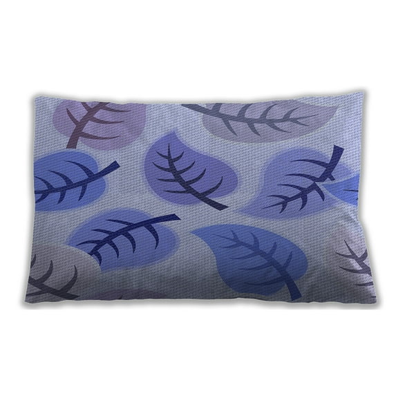 Ahgly Company Patterned Indoor Rectangular Blue Angel Blue Lumbar Throw Pillow, 13 inch by 19 inch