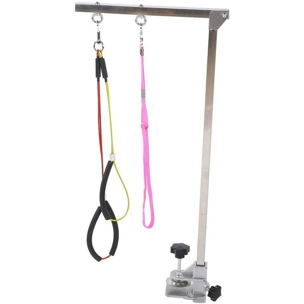 Pet Grooming Arm with Clamp Adjustable Folding Stainless Steel Dog