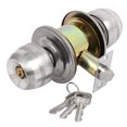 thumbnail image 1 of Unique Bargains Bedroom Bathroom Door Metal Privacy Round Handle Knob Lock Lockset w Keys, 1 of 4