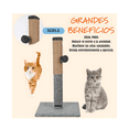 thumbnail image 4 of Rascador Poste Para Gatos De Piso Con Sisal Antiestres Lab.G Gris, 4 of 5