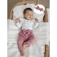 thumbnail image 6 of Loicainy Infant Baby Girls Fall Clothes Set 3 6 9 12 Months Long Sleeve Romper with Floral Pants and Headband Outfits, 6 of 9