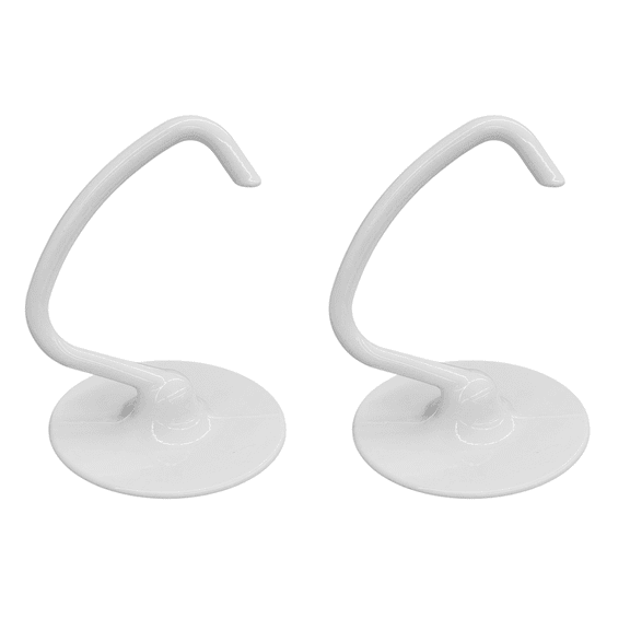 2 Pk, Stand Mixer Coated 4.5 QT Dough Hook for KitchenAid, K45DH, WPW10674618