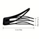 thumbnail image 4 of 24 Piezas Pinzas para el Cabello de Doble Agarre Pinzas para el Cabello de Metal Pasadores para el Cabello para Mujer para Hacer Cabello, Suministros de Salón (Negro), 4 of 5
