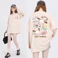 thumbnail image 5 of Camisetas Kawaii Sanrio Kuromi Pochacco Cinnamoroll My Melody Harajuku para mujer, camiseta Ullzang con gráfico de Anime, camiseta Y2K para mujerGreen-Kuromi, 5 of 5