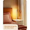 thumbnail image 4 of TRAHOO-Upgraded LED Table Lamp, Dimmable Bedside Lamp, 3 Color Temperature, Power Cord Touch Switch Desk Lamp, Minimal Nightstand Lamp for Bedroom, Living Room, Gift, Metal Finish, Eye Caring, White, 4 of 4