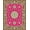 Pink, Pattern 2, variant on ODIKA 4'x6' Machine Washable Non-Slip Area Rug, Swirl Damask Heritage Artisan Classic Charm High Traffic Rug, Pink, 579279