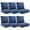 Blue, variant on Jentlehouse Outdoor Deep Seat Cushion 24" X 24" X 6" for Patio Furniture,Outdoor Chair Cushions Water & Fade Resistant Patio Furniture Cushions for Wicker Chair, Sofa, Couch, Red (Set of 6)
