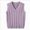 A65-Purple, variant on Toddler Boys V-Neck Cable Knit Vest, Sleeveless Pullover Sweater, School Casual Top 5-6 Years