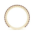 thumbnail image 2 of ANGARA Natural Prong Set Round Ruby Eternity Wedding Ring in 14K Yellow Gold for Women (Size-1.6mm) | July Birthstone, Birthday, Anniversary, Jewelry Gift for Women | Natural Ruby Ring, 2 of 9