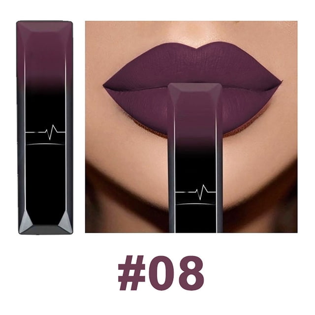 Lápiz labial para mujer, tinte labial, brillo labial, lápiz labial mate, delineador de labios, lápiz labial nude aterciopelado, delineador de labios de larga duración, antiadherente, duración 24 horas