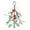 J, variant on 2Pcs Christmas Decorations Artificial Frosted Mistletoe with Bow, Glitter Hanging Mistletoe Ornaments for Xmas Home Decor, Reusable Holiday Kissing Ball for Doorway, Mantel, And Festive Party Setup