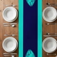 thumbnail image 6 of Tropical Fish Table Runner - 108 Inch Long, Kitchen Dining Table Runner Dresser Scarves, Mandalas Boho Modern Green Abstract Stripe Farmhouse Decor for Coffee Tables Wedding Party Banquet, 6 of 8