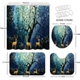 thumbnail image 4 of 4 Pcs Christmas Star Shower Curtain Sets with Rugs for Bathroom Decor,Sky Night Bathroom Shower Curtain Sets,Twinkle Bathroom Sets with Shower Curtain and Rugs, 4 of 7