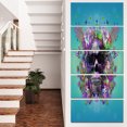 thumbnail image 1 of Skull with Glasses and Butterflies - Abstract Wall Art Canvas, 1 of 3