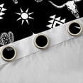thumbnail image 4 of Feelyou Black Sheep Skeleton Blackout Curtains Set of 2 (52x84 Each) for Men, Vintage Bohemian Aztec Window Curtains, 4 of 6