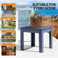 thumbnail image 2 of Ktaxon Outdoor Wooden Square Side End Table, Navy Blue, 2 of 6