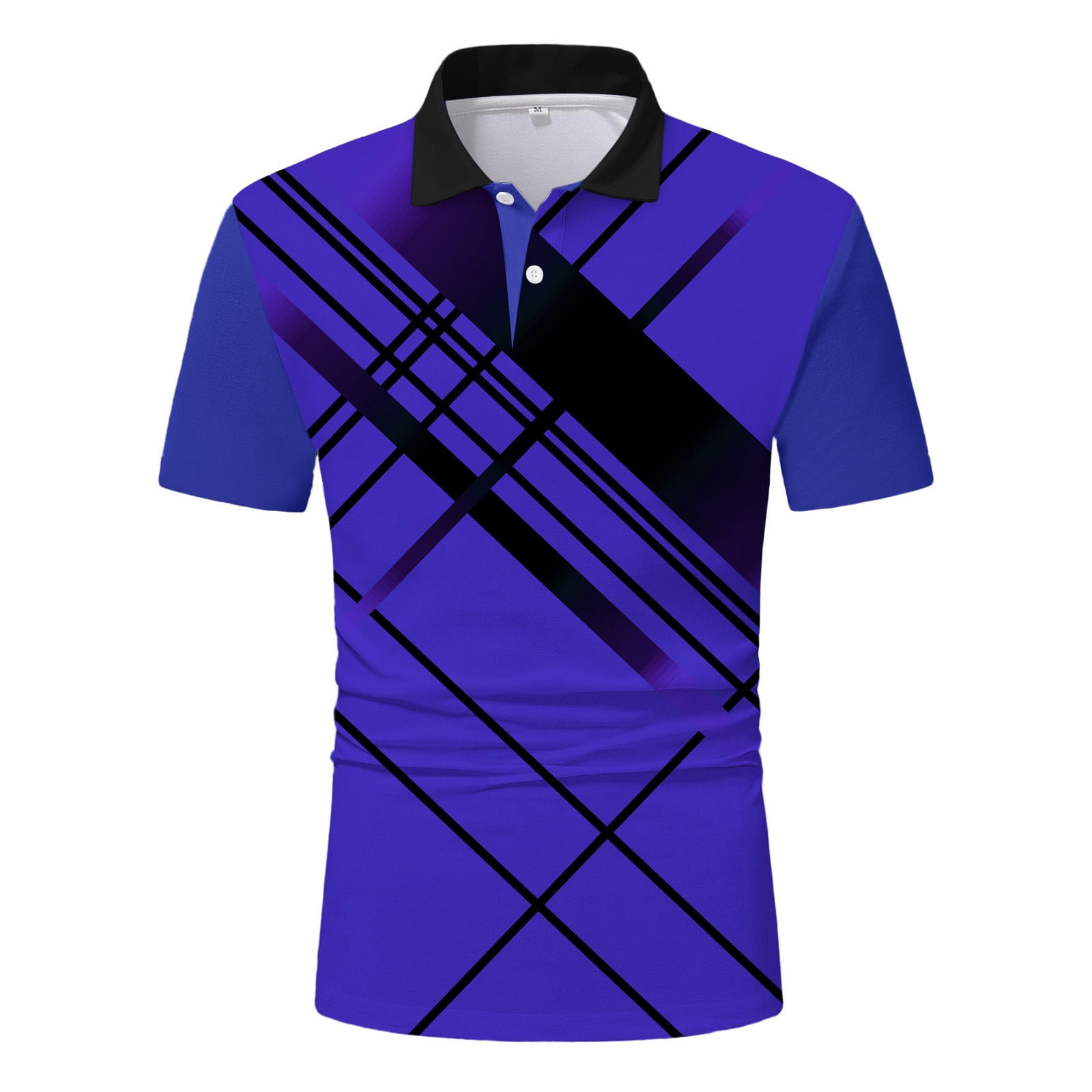 Pimfylm Polo Shirts For Men Mens Dri-FIT Short Sleeve Polo Shirt Purple ...