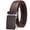 Coffee, variant on Unisex Solid White Automatic Ratchet Belt, Office Business & Daily Casual Dress Belt, Essential Belt for Office Workers, 33.49"-43.30" Adjustable 1.38 Inch Wide Premium Textured Composite Leather