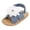 Blue, variant on Baby Girls Sandals Ruffle Bowknot Soft Sole Anti- Open Toe Breathable Summer Outdoor First Walker Shoes Baby Sandals 0-12 months girls