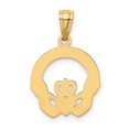 thumbnail image 4 of Finest Gold 10K Claddagh Charm, 4 of 4