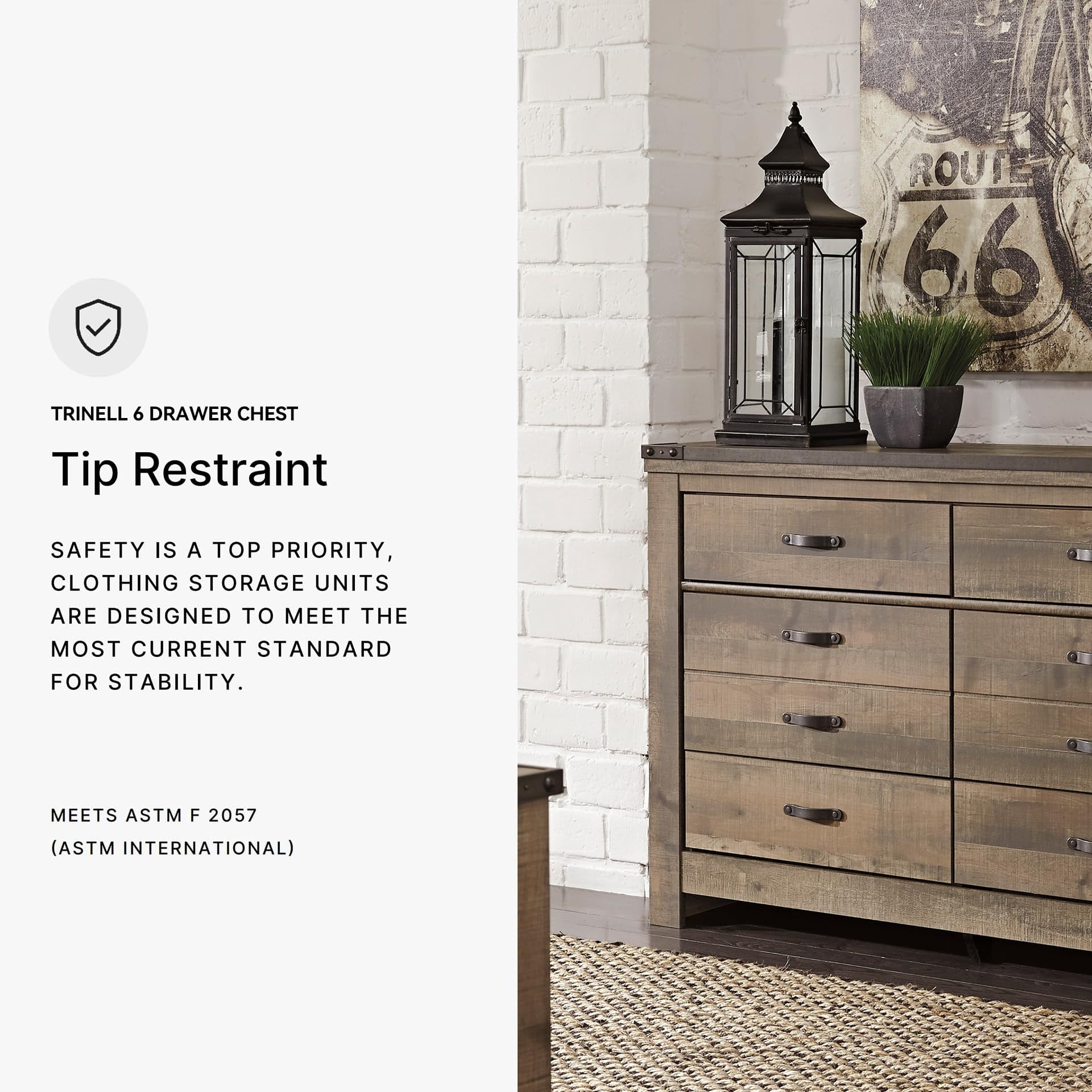 Ashley Furniture Trinell Brown Dresser