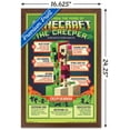 thumbnail image 3 of Minecraft - Creeper Anatomy Wall Poster, 14.725" x 22.375", Framed, 3 of 5