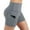 01 Gray, variant on Women Solid Pocket High-waist Hip Stretch Pants Running Fitness Yoga Shorts High Waist Workout Shorts Breathable Dolphin Split Elastic Lounge Yoga Shorts