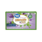 Great Value Ultimate Fresh Dryer Sheets, Blooming Lavender, 105 Count
