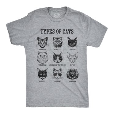 Crazy Dog Men's Good Kitty T-Shirt - Funny Opossum Kitten Joke Tee, Light Heather Grey