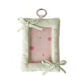 thumbnail image 2 of Lenkho Kawaii Bow Photocard Holders 3 Inch Cute Fabric Card Protector ID Badge Holders With Keychain Backpack Glamour For Students, 2 of 6