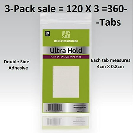 - Ultra Hold Extension Tape Tabs 3 packs = 360 tabs, Sold by Pervana Corporation. Licensed by State of Calif. Board cosmetology By Walker