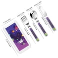 thumbnail image 2 of Honeii Astronaut Print Children's Knife, Fork And Spoon Set,Reusable Utensils Set with Case,Travel Cutlery Set,for Kids Adults Camping, 2 of 8