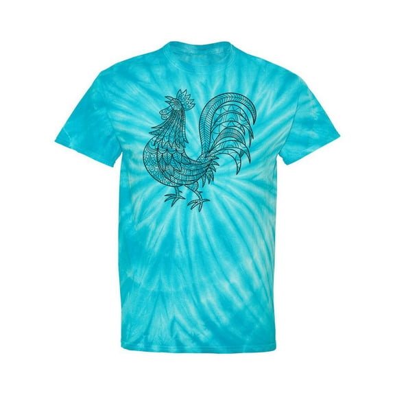 Chicken Pattern Tie Dye Cyclone Men -SPIdeals Designs, Male x-Large