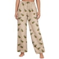 thumbnail image 4 of qelini Christmas Light Pajama Pants Elastic Waist Pants Cute Printed Loungewear Pants Warm PJs Bottoms with Pockets, 4 of 6