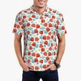 thumbnail image 5 of Wukai Strawberries Men’s Polo Shirts,Quick-Dry Athletic Shirt,Classic Fit Shirts-Small, 5 of 8